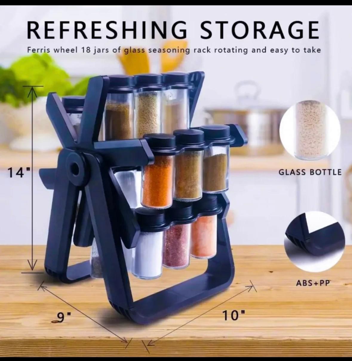 Rotating Spice Rack – Keep Your Kitchen Organized and Flavorful